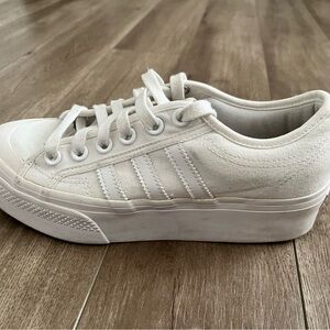 adidas Women's White Platform Sneakers 7